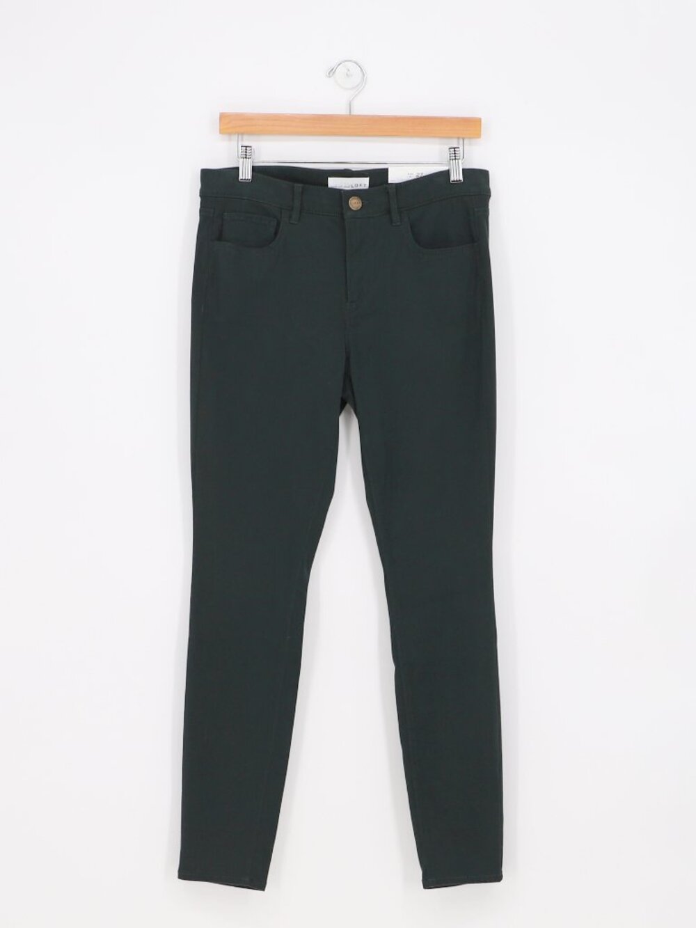 NWT LOFT Legging Soft Jean Pants in Dark Green Size 27